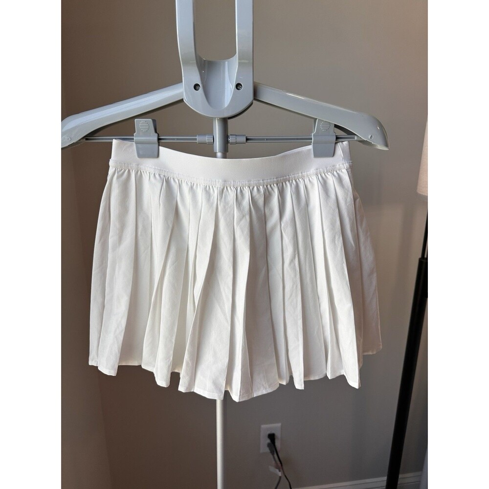 Lululemon High-Rise Pleated Tennis Skirt White Size 6 Skort Athletic Pickleball - Picture 2 of 6